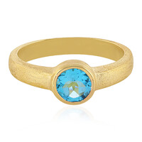 Swiss Blue Topaz Silver Ring