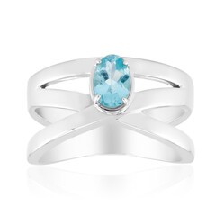 Blue Apatite Silver Ring (Pallanova)