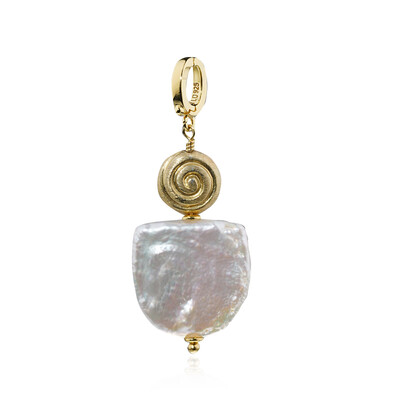 White Freshwater Pearl Silver Pendant