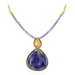 Charoite Silver Necklace