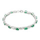 Zambian Emerald Silver Bracelet