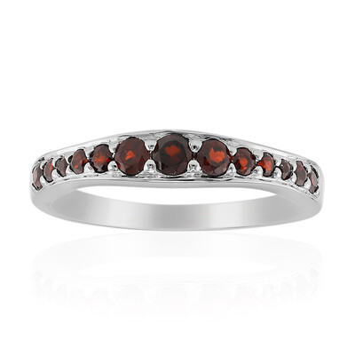 Mozambique Garnet Silver Ring