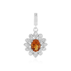 Madeira Citrine Silver Pendant