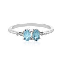 Sky Blue Topaz Silver Ring