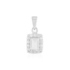 White Quartz Silver Pendant