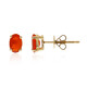 14K Mexican Fire Opal Gold Earrings (CIRARI)