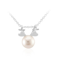 White Freshwater Pearl Silver Necklace