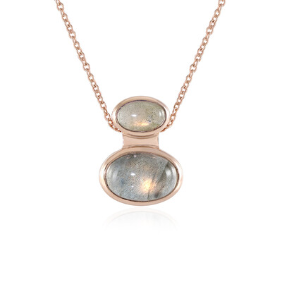 Copper Maniry Labradorite Silver Necklace (KM by Juwelo)