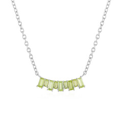 Peridot Silver Necklace