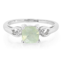 Prehnite Silver Ring