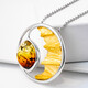 Baltic Amber Silver Necklace (dagen)