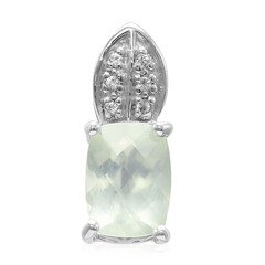 Prehnite Silver Pendant