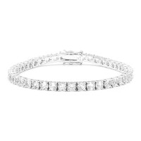 White Topaz Silver Bracelet