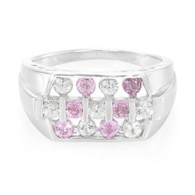 Ceylon Pink Sapphire Silver Ring