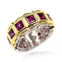 Rhodolite Silver Ring (Dallas Prince Designs)