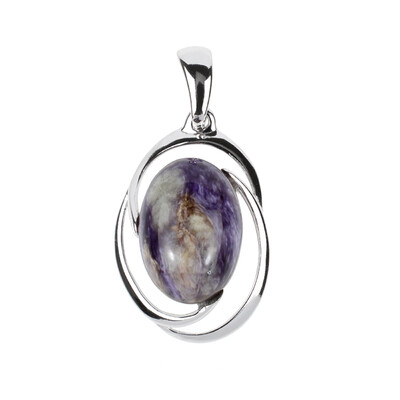 Charoite Silver Pendant (dagen)