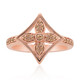 9K SI1 Argyle Rose De France Diamond Gold Ring (Annette)