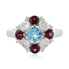 Swiss Blue Topaz Silver Ring