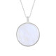 Blue Moonstone Silver Necklace (KM by Juwelo)