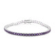 Zambian Amethyst Silver Bracelet