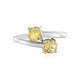 Yellow Beryl Silver Ring