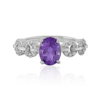 Zambian Amethyst Silver Ring