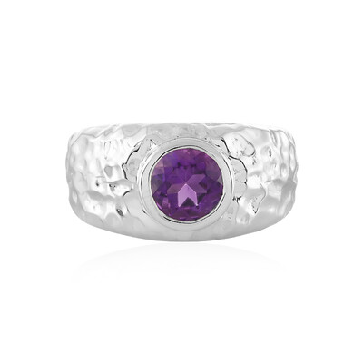 Siberian Amethyst Silver Ring