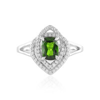 Russian Diopside Silver Ring