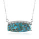 Mojave Blue Copper Turquoise Silver Necklace (Faszination Türkis)