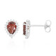 Malaya Garnet Silver Earrings