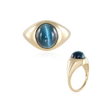 18K Cats Eye Indicolite Gold Ring (AMAYANI)