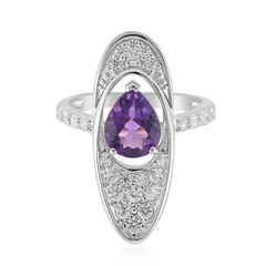 Siberian Amethyst Silver Ring