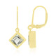 Green Amethyst Silver Earrings (MONOSONO COLLECTION)