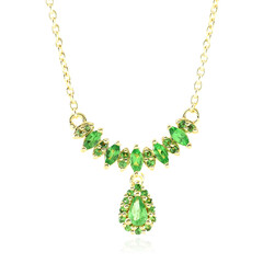 Tsavorite Silver Necklace