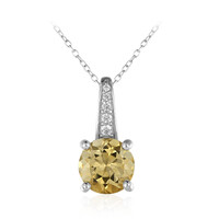 Citrine Silver Necklace