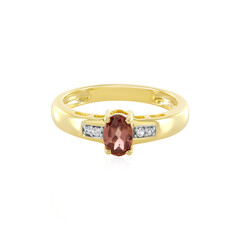 Pink Zircon Silver Ring