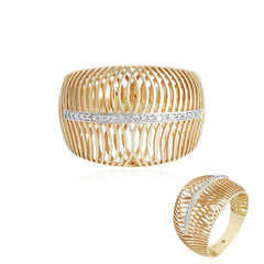 9K I1 (I) Diamond Gold Ring (Ornaments by de Melo)