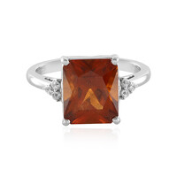 9K Hessonite Garnet Gold Ring