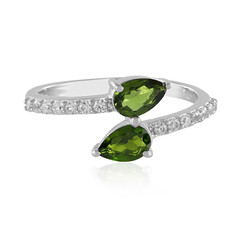 Russian Diopside Silver Ring