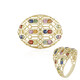 9K Fancy Sapphire Gold Ring (Ornaments by de Melo)