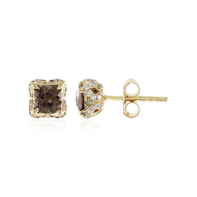 14K Colour Change Garnet Gold Earrings (de Melo)