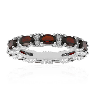 Garnet Silver Ring