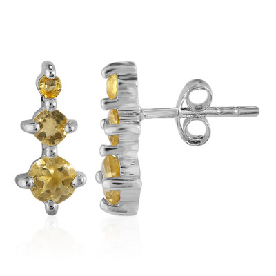 Citrine Silver Earrings