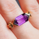 14K Zambian Amethyst Gold Ring (SUHANA)