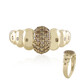 9K I3 Champagne Diamond Gold Ring (de Melo)