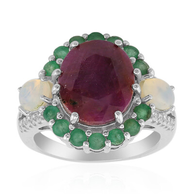 Ruby Silver Ring