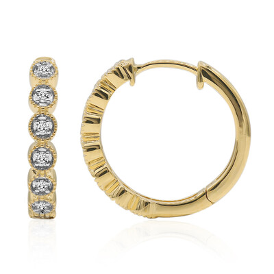 9K SI1 (G) Diamond Gold Earrings (Annette)