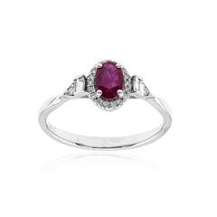 14K AAA Mozambique Ruby Gold Ring (CIRARI)