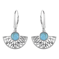 Turquoise Silver Earrings