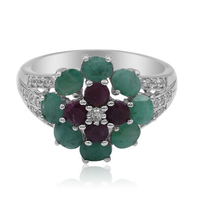 Brazilian Emerald Silver Ring